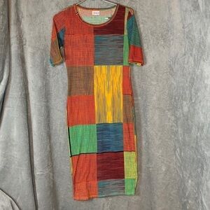 Lularoe Patchwork Print Dress